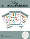I Spy /d/ All Positions - No Prep Articulation Activity