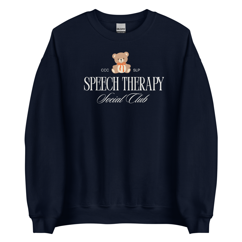 Speech Therapy Social Club Teddy Crewneck